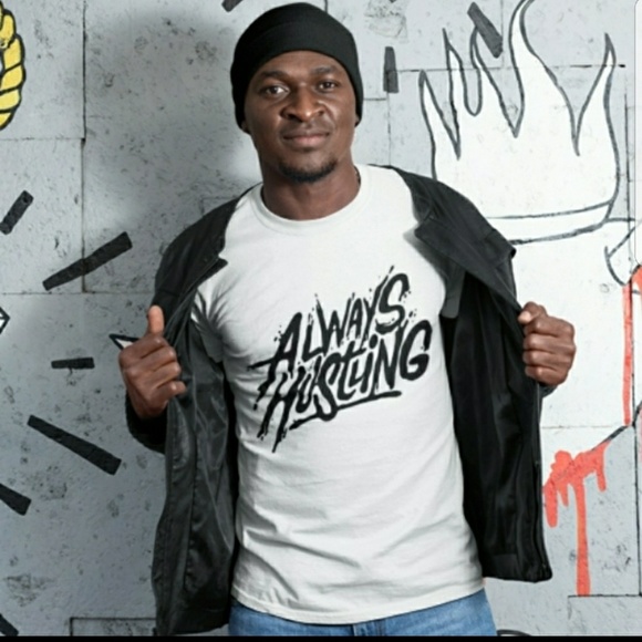 "ALWAYS HUSTLING" VERY NICE UNISEX TEE!!! - Picture 5 of 5
